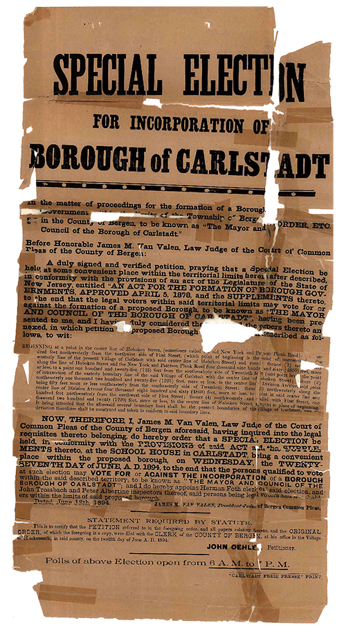 carlstadt 1894 election advertisement